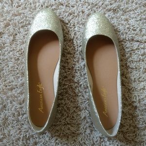 Gold Ballet Flats